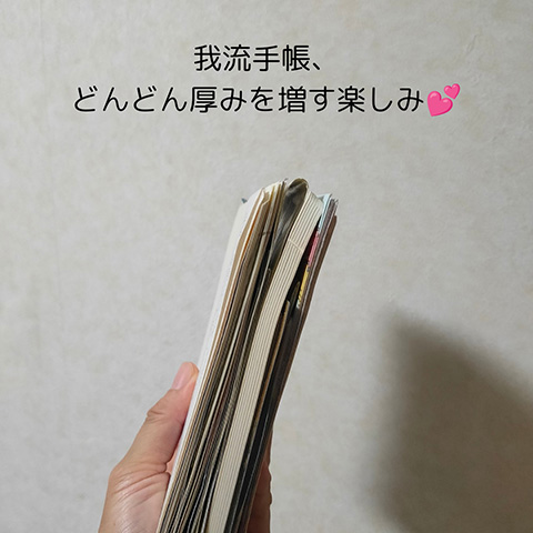 我流手帖、どんどん厚みを増す楽しみ