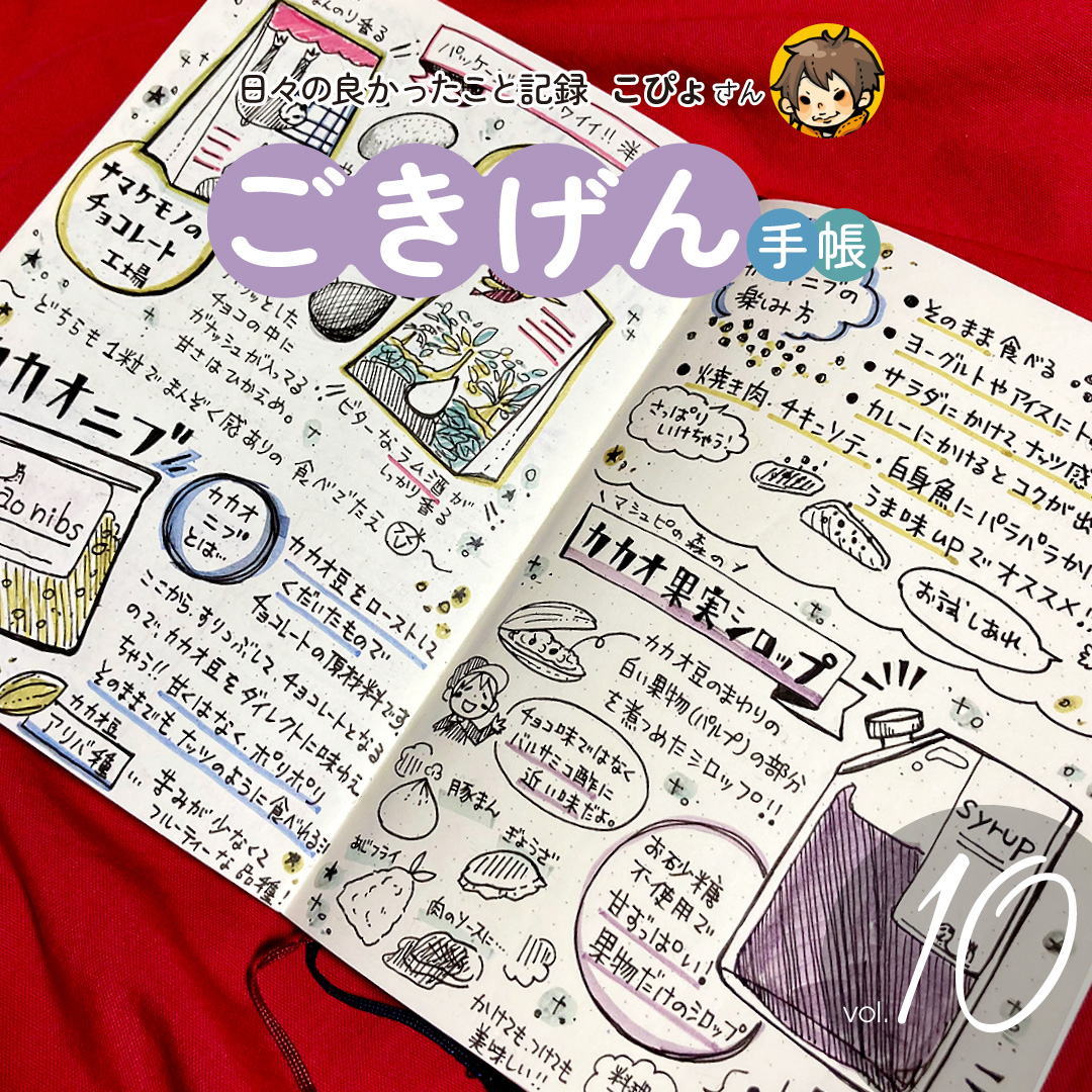 ごきげん手帳 10回目 おすすめチョコレートメモ